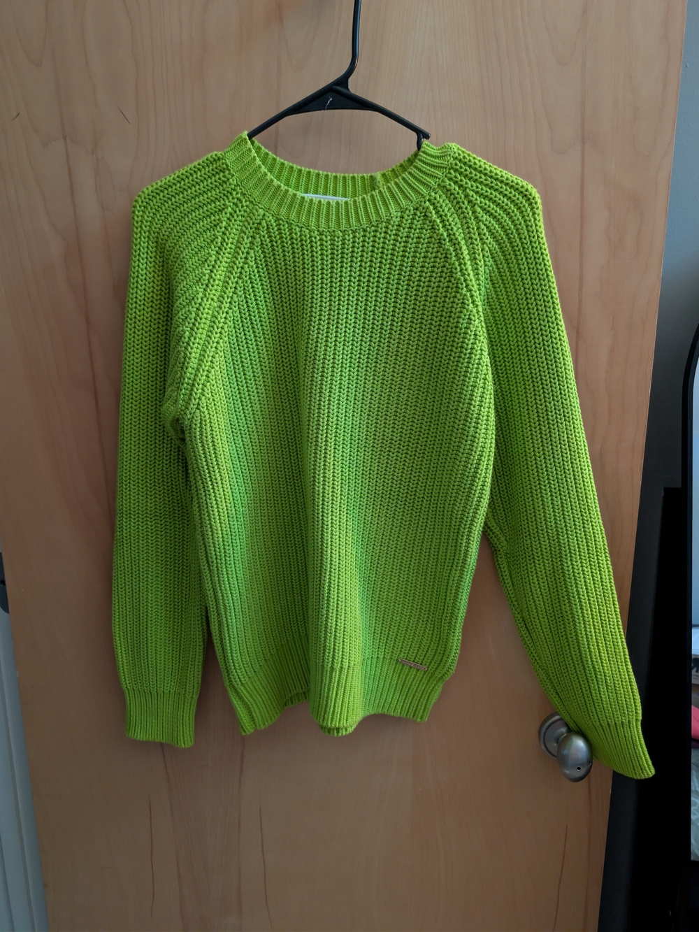 MICHAEL Michael Kors Lime Green Crewneck Knit Sweater